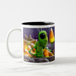 Bicolor Saltamontes y taza de Halloween de las hormigas