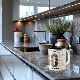 Bicolor Salvar la taza de Collage de fotos de 60 años - No