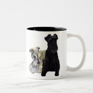Bicolor Schnauzer - taza