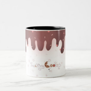 Bicolor Seguimiento de la taza de las galletas