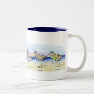 Bicolor seis lavanderas en una taza