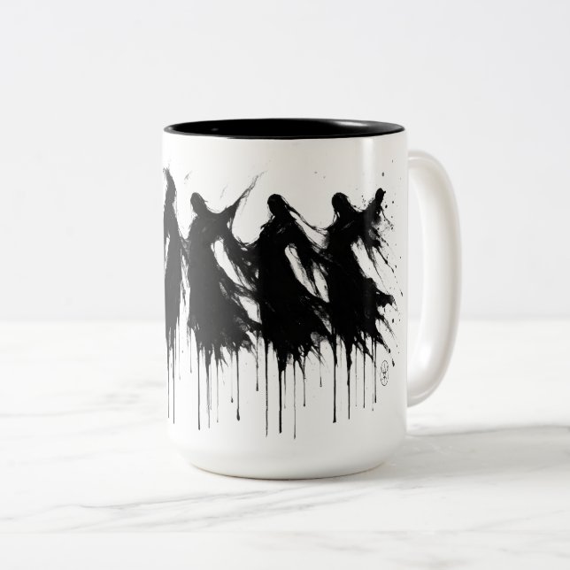 Bicolor Seis tonos goteantes – Taza de tinta embrujada (Anverso derecho)