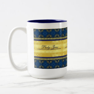 Bicolor Señora de la taza elegante de la señoría del