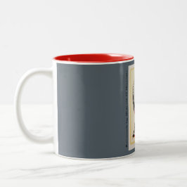 Bicolor Sentada Bull taza del Dos-Tono de 11 onzas