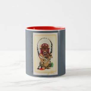 Bicolor Sentada Bull taza del Dos-Tono de 11 onzas