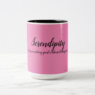 Bicolor Serendipia taza de café de dos tonos