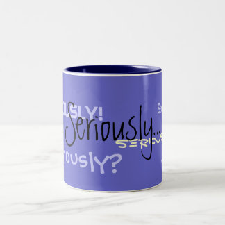Bicolor Seriamente taza de café