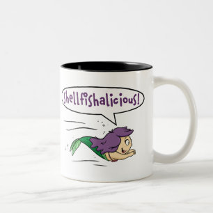 Bicolor ¡Shellfishalicious! Taza (derecha)