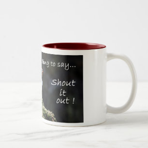 Bicolor Si usted tiene algo decir la taza