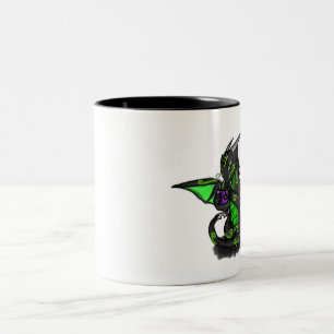 Bicolor Sira la taza del té/de café del dragón