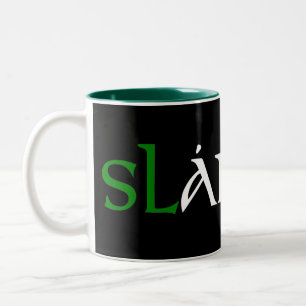 Bicolor Slainte taza