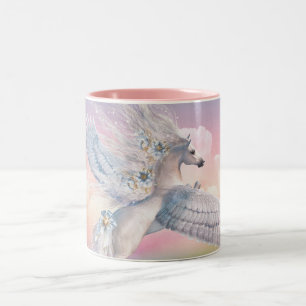 Bicolor Sobre la taza del arcoiris