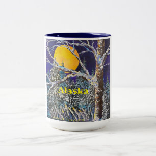 Bicolor Solstice Moon 15oz ALASKA taza de café de dos ton