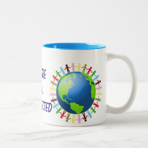 Bicolor Somos todos taza conectada