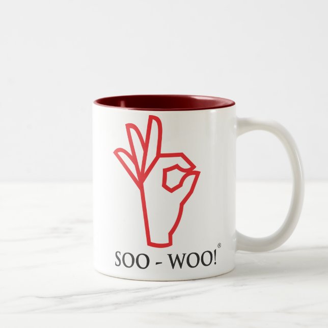 Bicolor ¡SOO-WOO! Taza de café (Derecha)