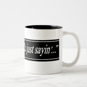 Bicolor Soy apenas taza de Sayin