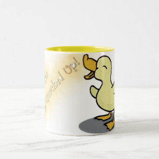 Bicolor Soy todo el Quacked encima de la taza 2