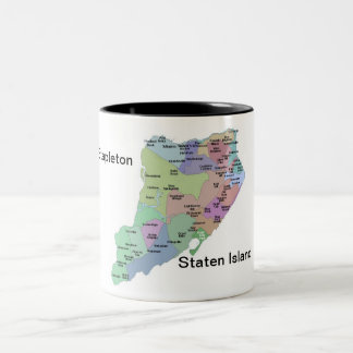 Bicolor Stapleton, taza del tono del ~ dos de Staten