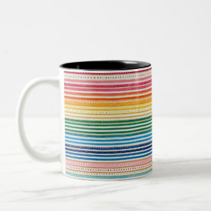 Bicolor Stripe Me Up: Una taza moderna para los amantes de