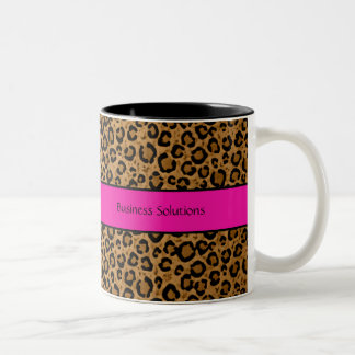 Bicolor Su taza de café del leopardo del nombre comercial