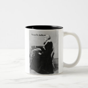 Bicolor Susan B. Anthony - feminista verdadera - taza