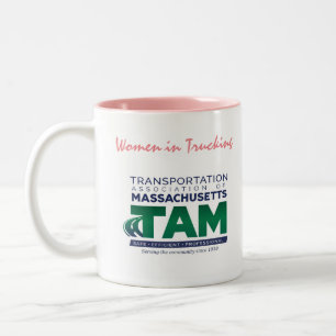 Bicolor TAM Women in Trucking TAZA DE CAFE de dos tonos