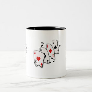 Bicolor Tarjetas musicales - taza