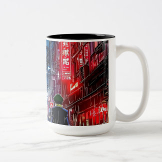 Bicolor taza
