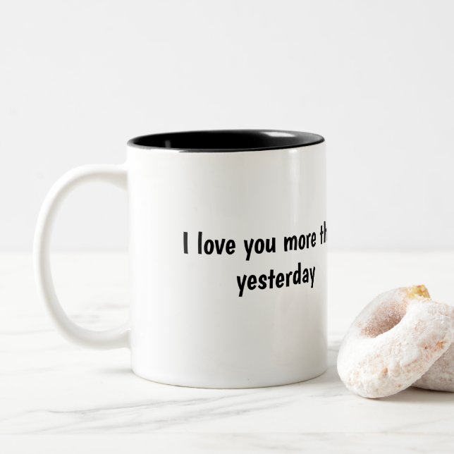 Bicolor taza (Con donut)