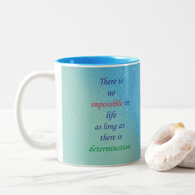 Bicolor Taza (Con donut)
