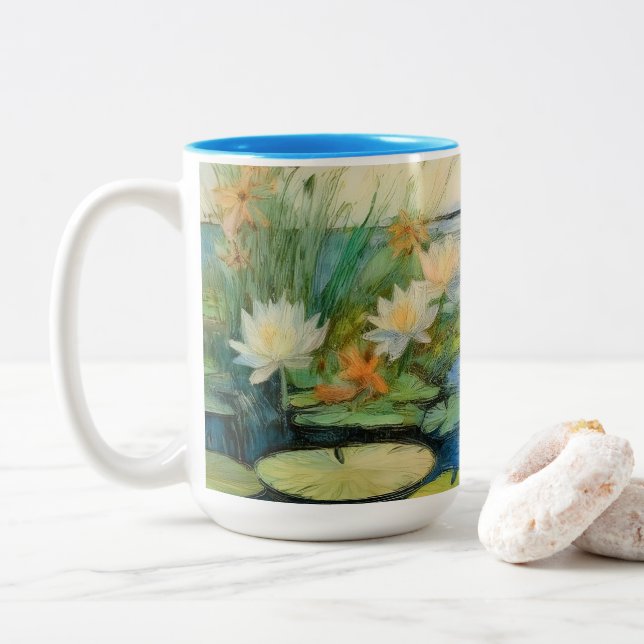 Bicolor Taza (Con donut)