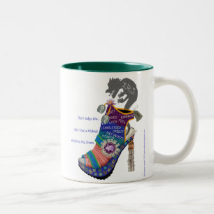 Bicolor Taza