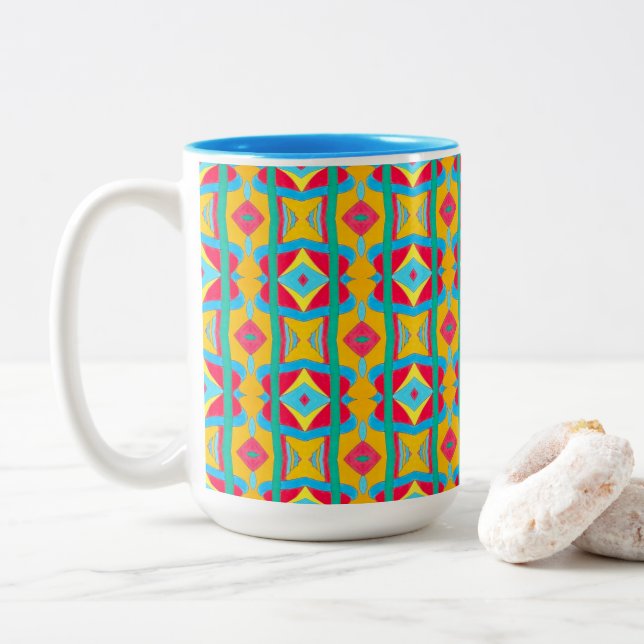 Bicolor Taza - 105 - Retro (Con donut)