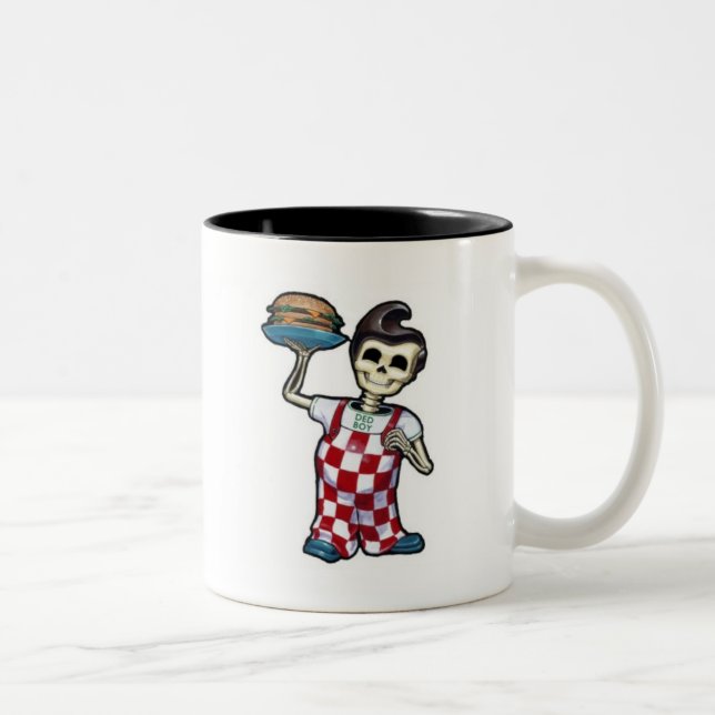 Bicolor Taza 11oz. del muchacho de Ded (Derecha)