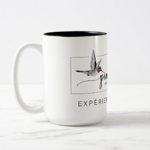 Bicolor Taza 15 oz Pink Colibrí