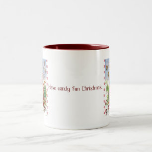 Bicolor Taza 15oz del navidad