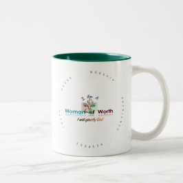 Bicolor Taza 15oz (verde) del wow