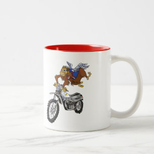 Bicolor Taza 1,0 del jinete de la aventura del mono del