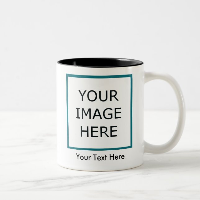 Bicolor Taza 1 del Dos-Tono (Derecha)