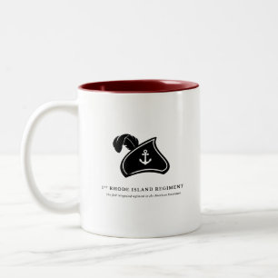 Bicolor Taza — 1.er Regimiento de Rhode Island