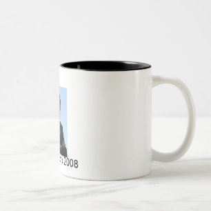 Bicolor Taza 2008 de café de Obama del voto