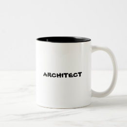 Bicolor taza 2 del arquitecto de 2 colores