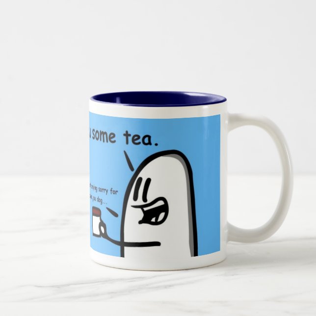 Bicolor taza 2 del té (Derecha)