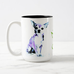 Bicolor Taza 2 del tono de Aww Chiwawa dos