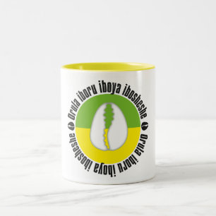 Bicolor Taza A2 para el babalawo
