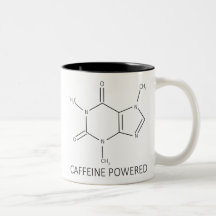 Taza accionada cafeína