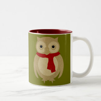 Bicolor Taza acogedora del búho