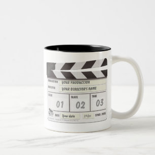 Bicolor Taza adaptable de Clapperboard