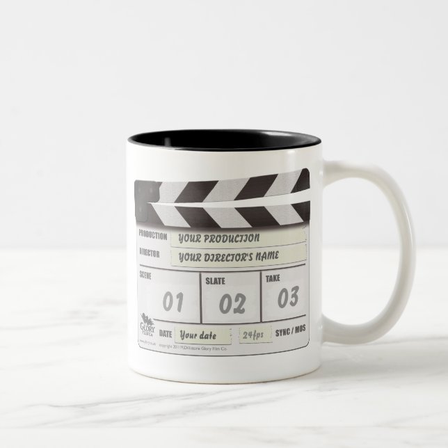 Bicolor Taza adaptable de Clapperboard (Derecha)