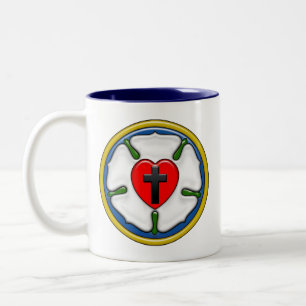 Bicolor Taza adaptable del Dos-Tono del rosa de Luther